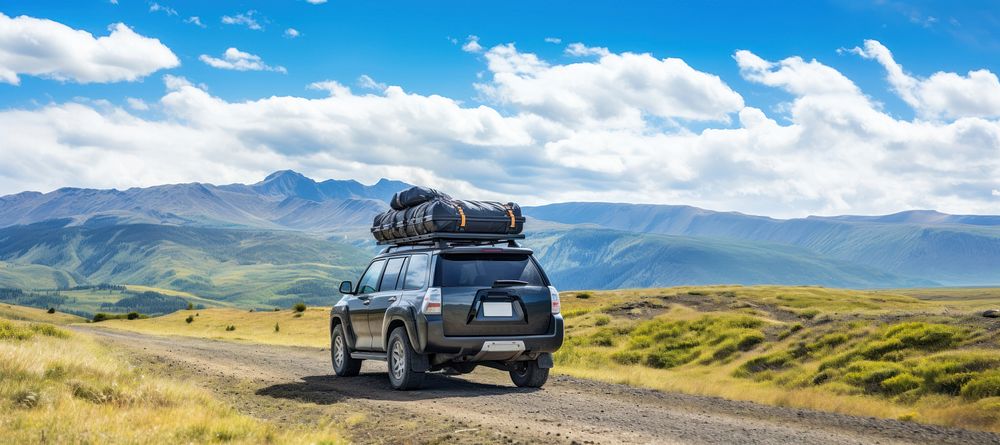 Car mountain vacation vehicle. 