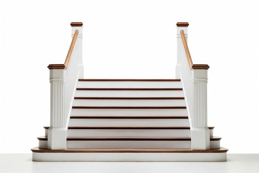 Staircase architecture handrail stairs. AI generated Image by rawpixel.