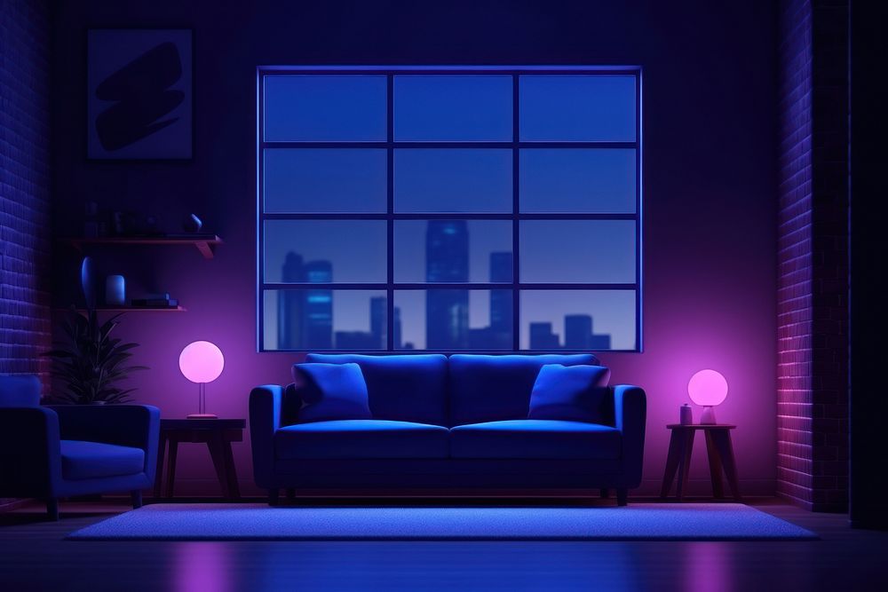 Gaming room architecture furniture building. AI generated Image by rawpixel.