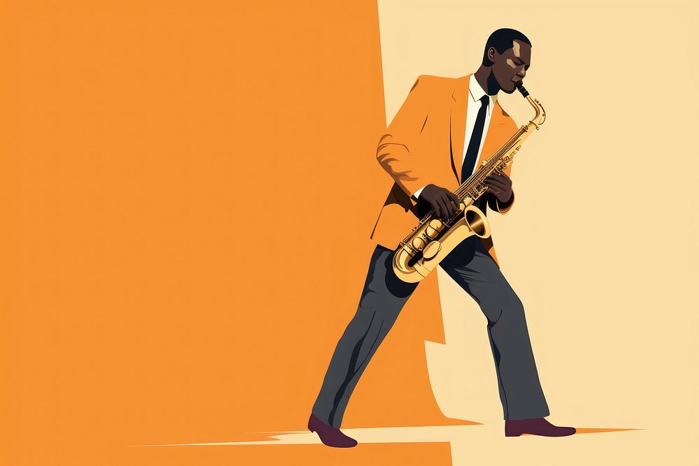 African american Saxophonist saxophonist saxophone music. AI generated Image by rawpixel.