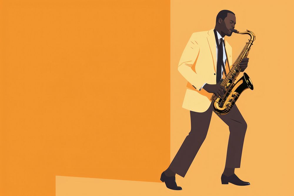 African american Saxophonist saxophonist saxophone music. AI generated Image by rawpixel.