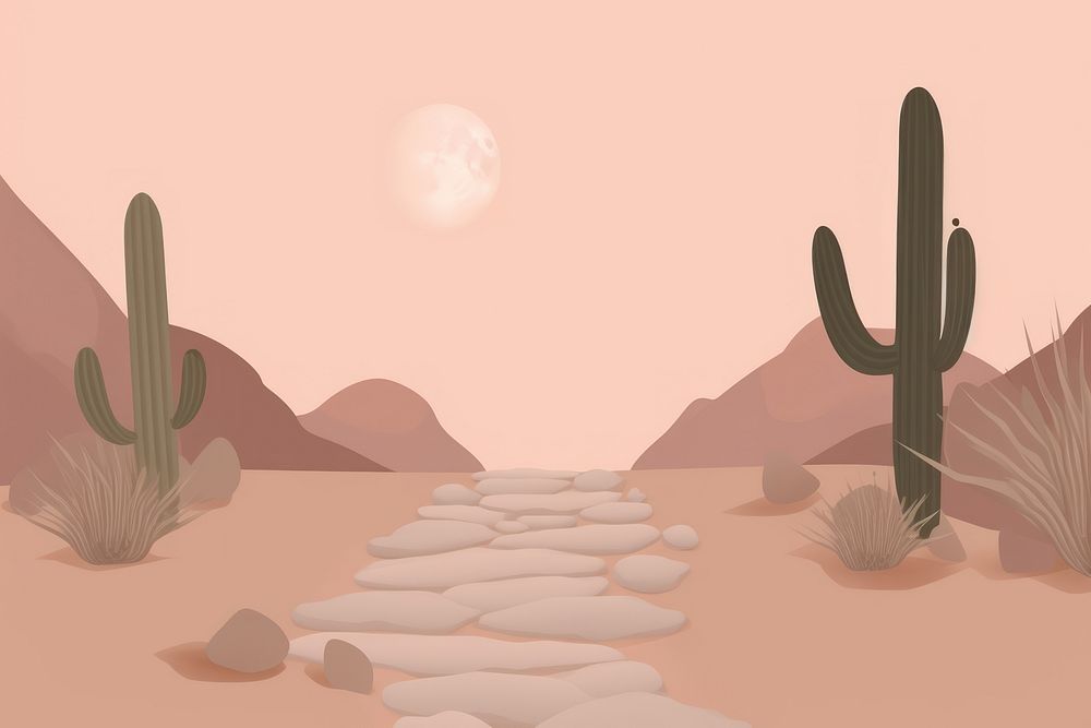 Journey outdoors desert nature. AI generated Image by rawpixel.