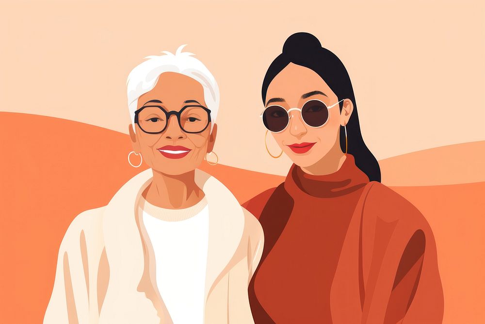 Grandmother portrait sunglasses adult. AI generated Image by rawpixel.