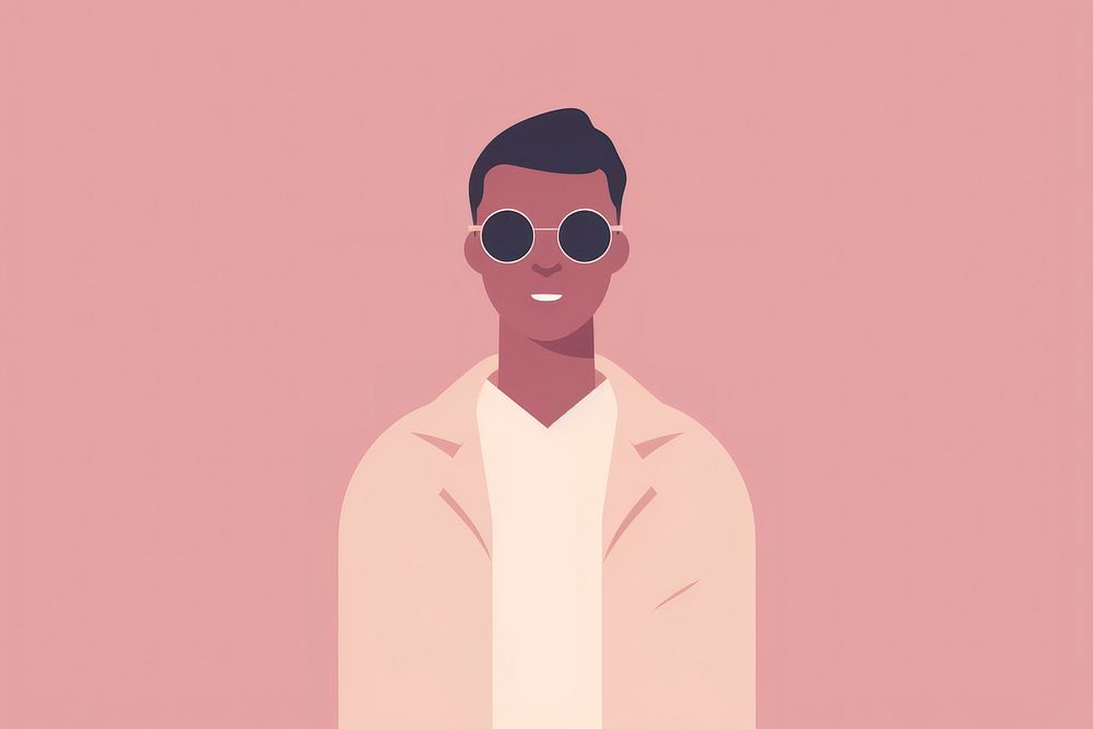 Leader sunglasses cartoon adult. AI generated Image by rawpixel.