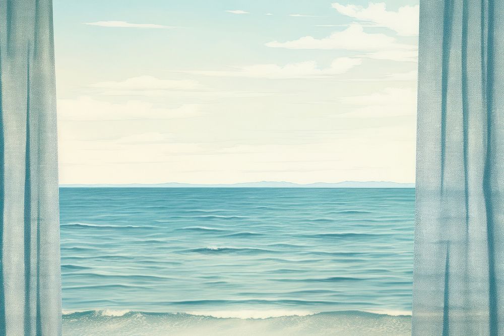 Hotel sea backgrounds horizon. AI generated Image by rawpixel.