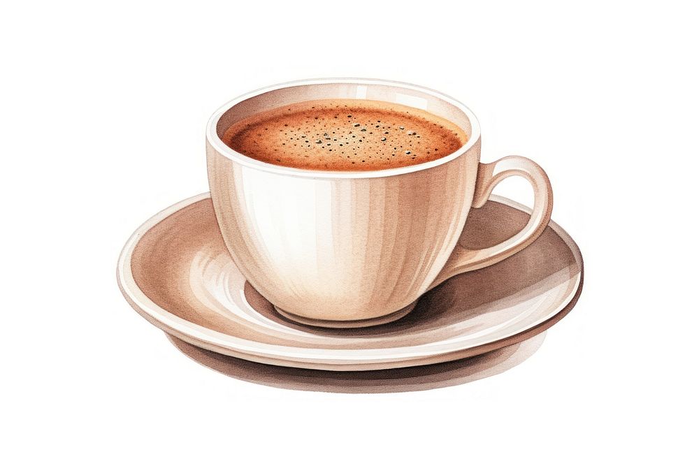 Cup coffee saucer drink. AI generated Image by rawpixel.