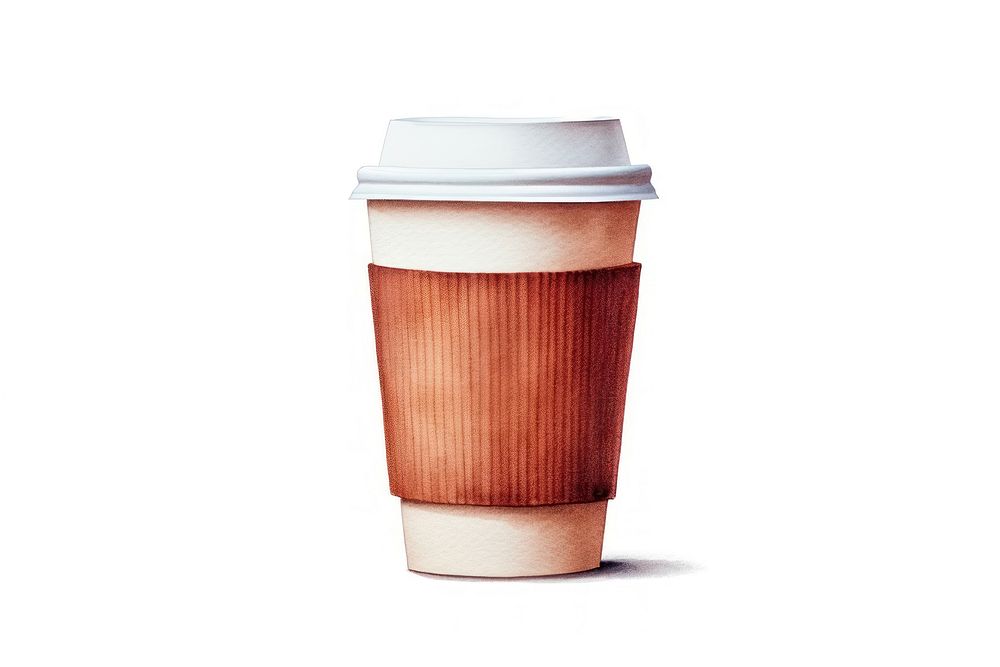 Cup coffee drink latte. AI generated Image by rawpixel.