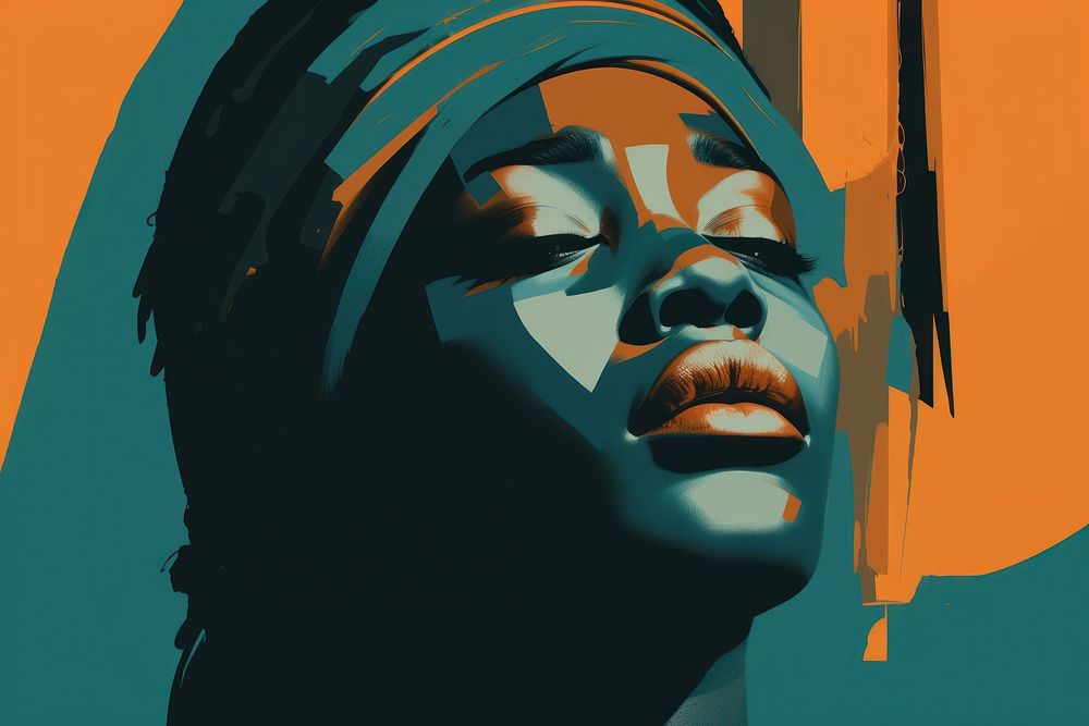 African american woman painting adult art. AI generated Image by rawpixel.