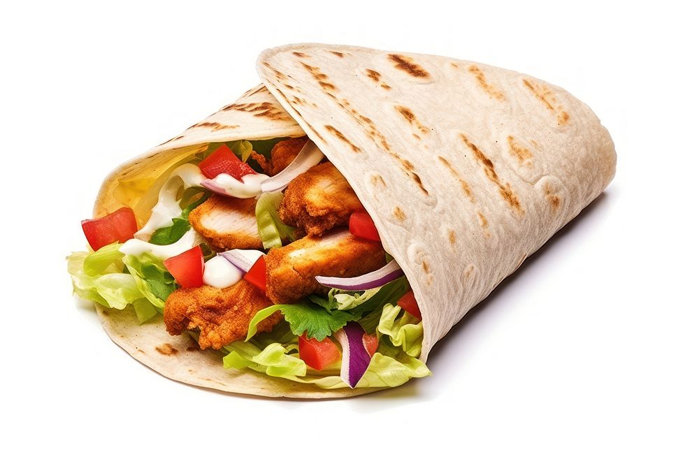 Wrap Tortilla vegetable sandwich. AI generated Image by rawpixel.