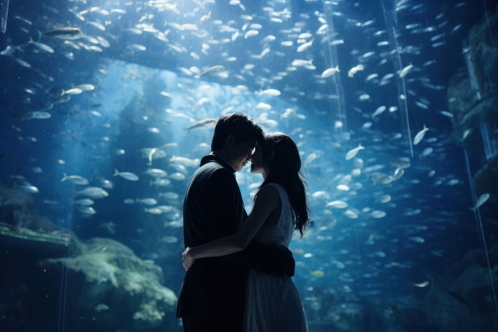 Aquarium photography underwater outdoors. AI generated Image by rawpixel.