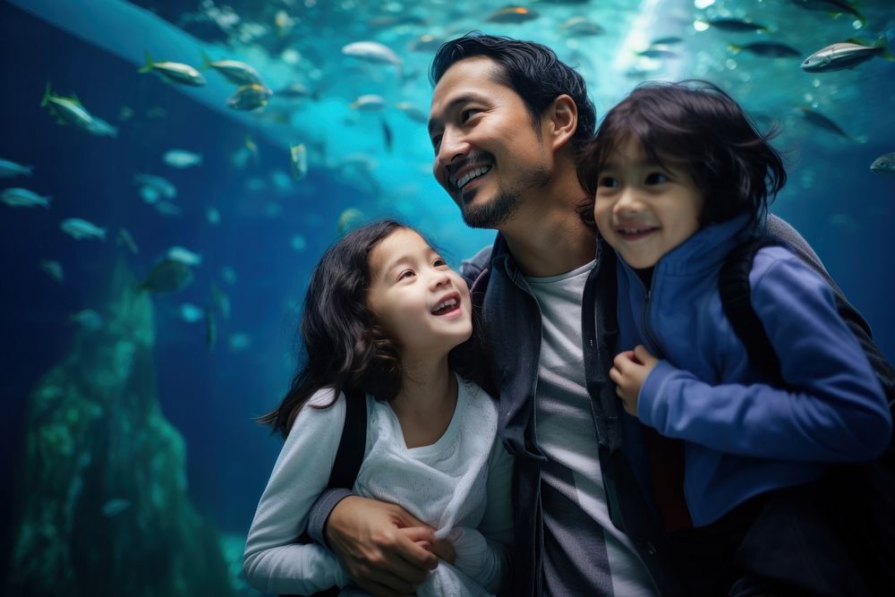 Aquarium photography underwater portrait. 