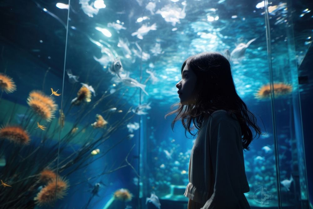 Aquarium animal underwater outdoors. AI generated Image by rawpixel.