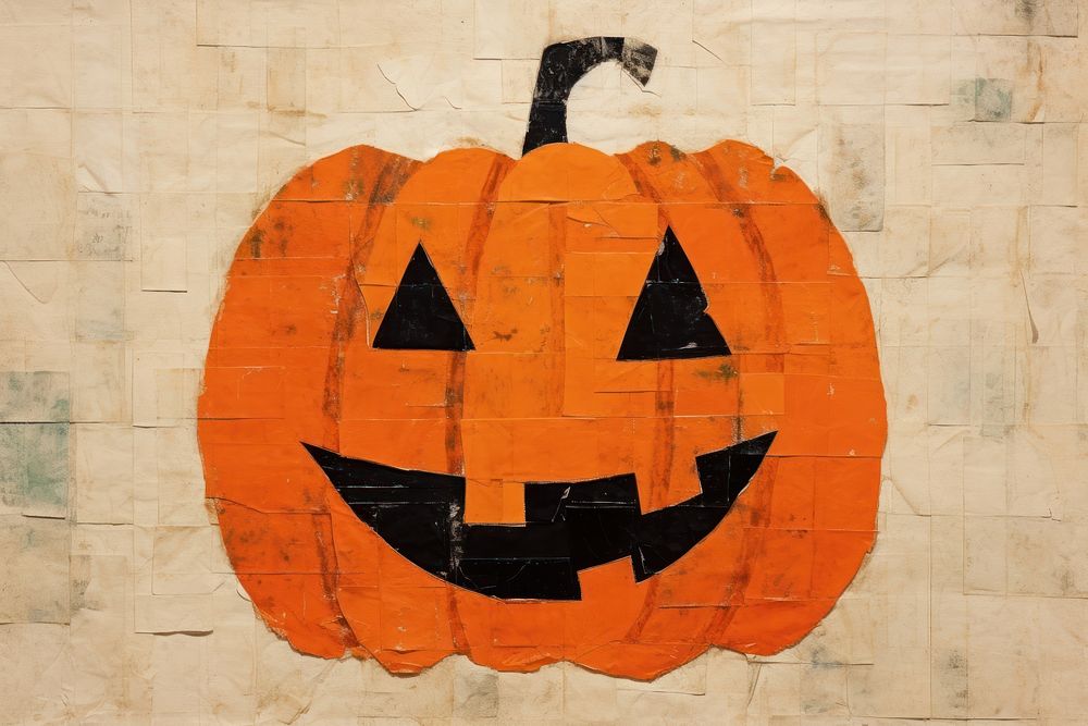 Pumpkin halloween pumpkin craft. AI generated Image by rawpixel.