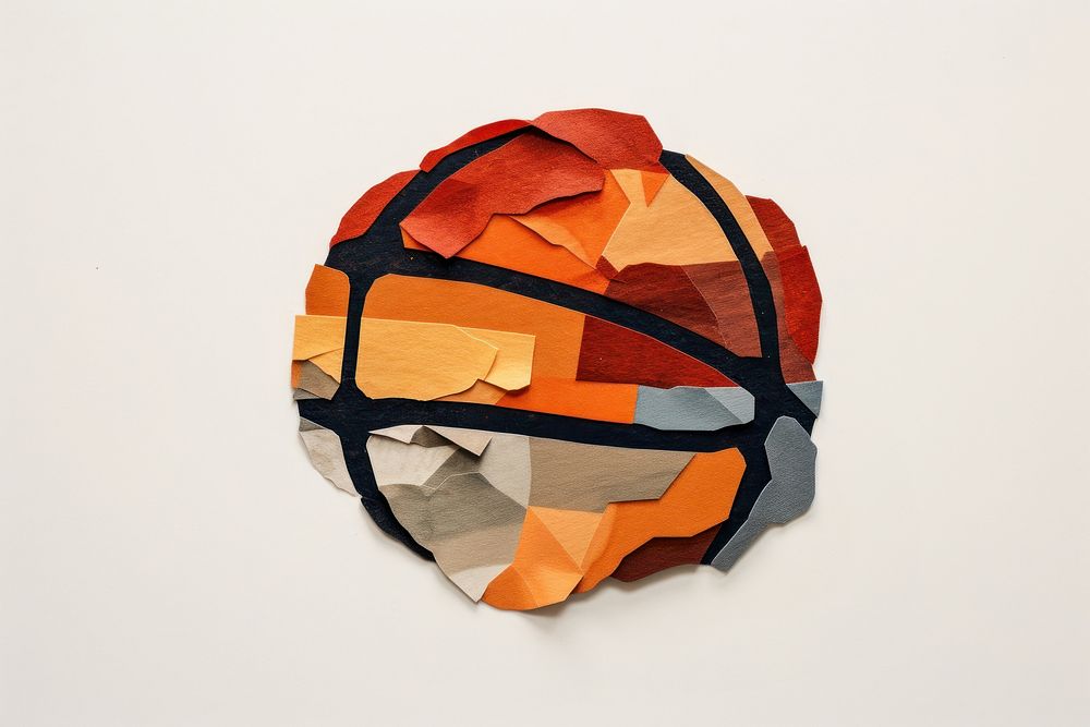 Basketball art paper accessories. 