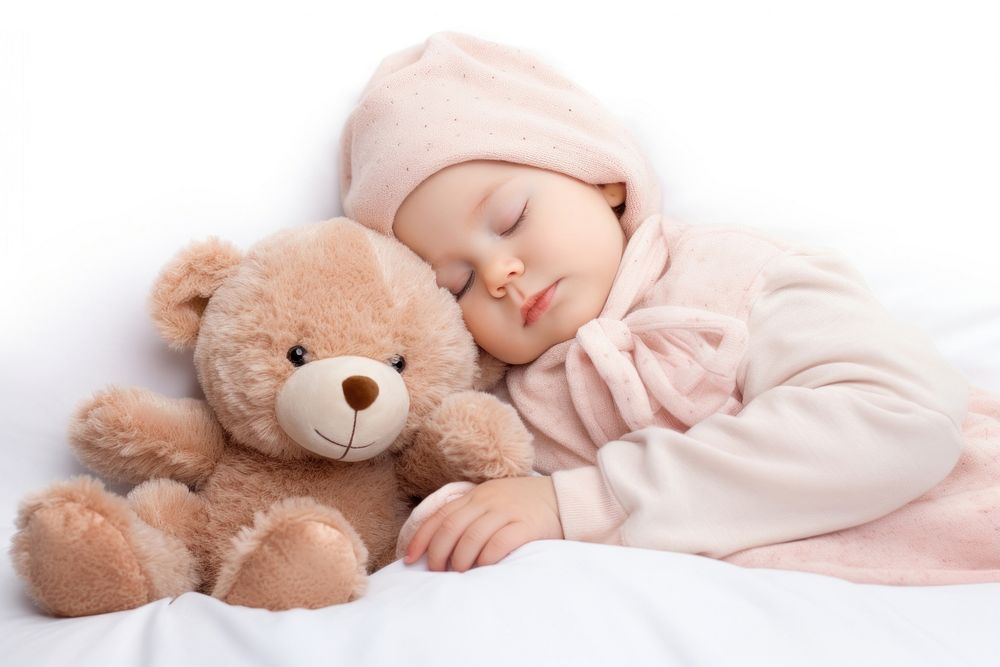Baby sleeping blanket bed toy. AI generated Image by rawpixel.