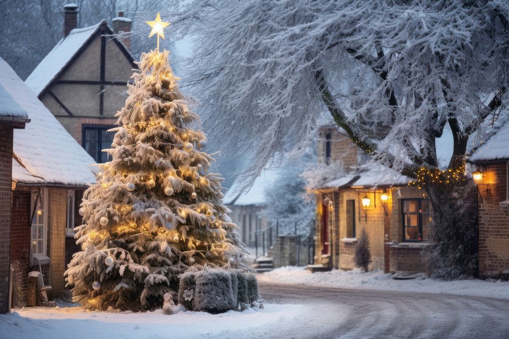 Christmas tree architecture building plant