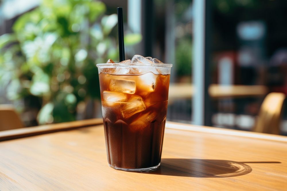 Cold brew drink glass soda. AI generated Image by rawpixel.