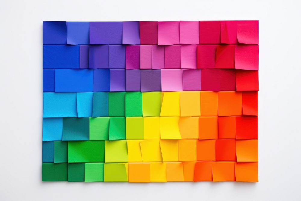 Rainbow flag paper backgrounds craft. AI generated Image by rawpixel.