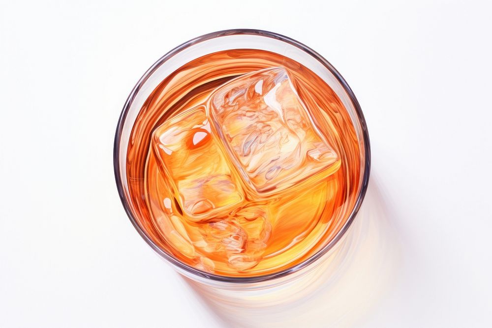 Glass drink white background refreshment. AI generated Image by rawpixel.