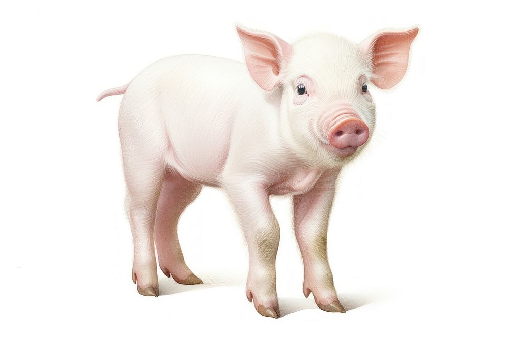 Pig pig animal mammal. AI generated Image by rawpixel.