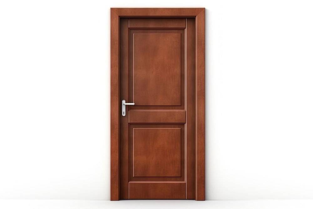Door closed hardwood brown. AI generated Image by rawpixel.