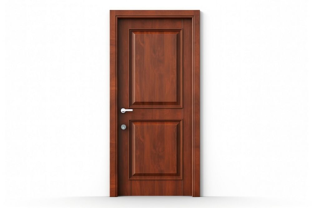 Door closed hardwood brown. AI generated Image by rawpixel.