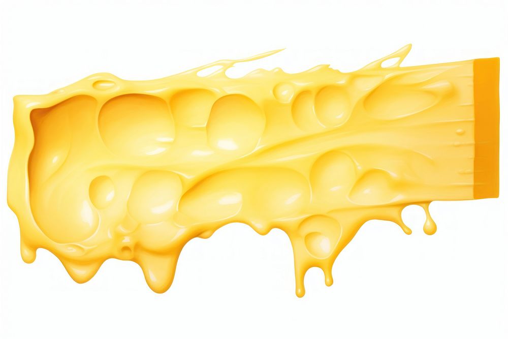 Melted cheese border white background medication abstract. AI generated Image by rawpixel.