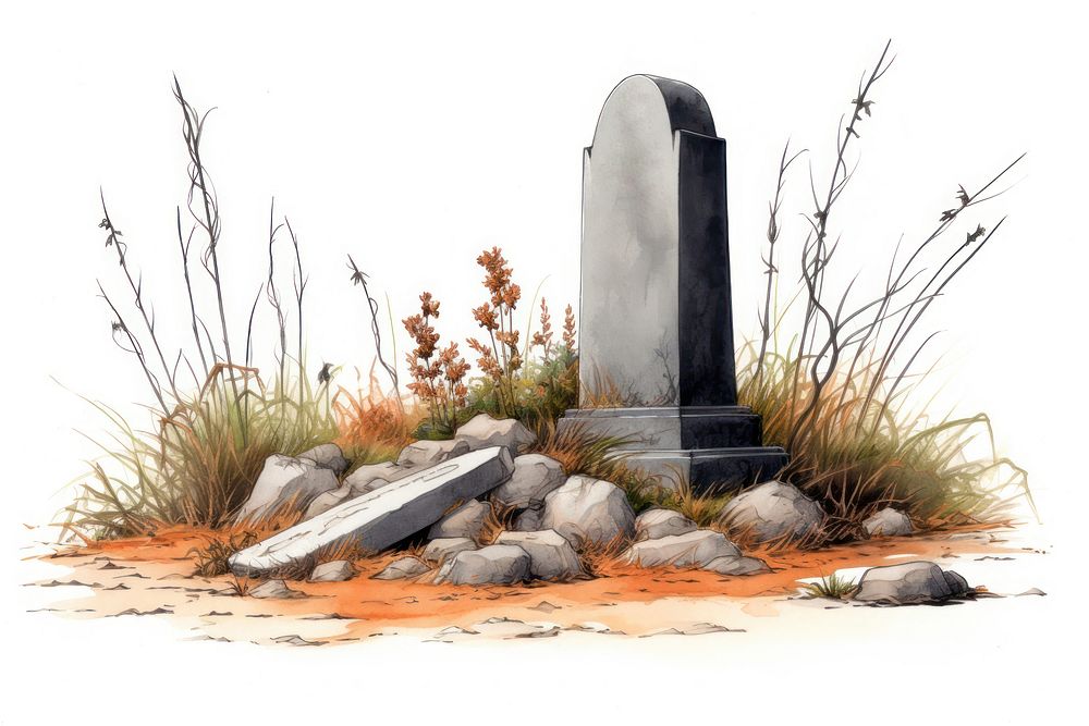 Grave tombstone gravestone outdoors. AI generated Image by rawpixel.