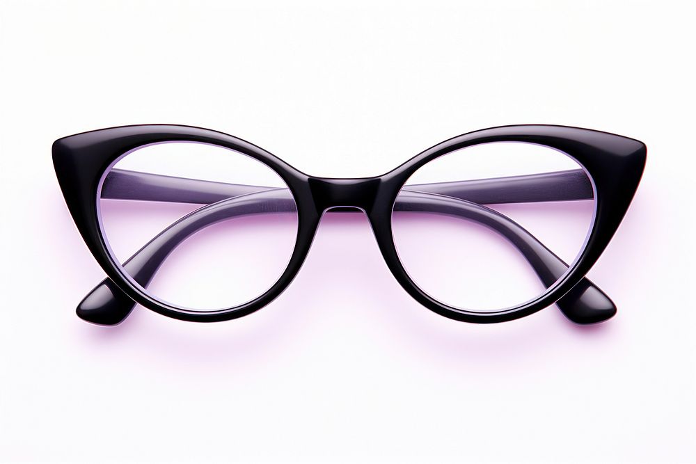 Cat Eye glasses black white background accessories. AI generated Image by rawpixel.