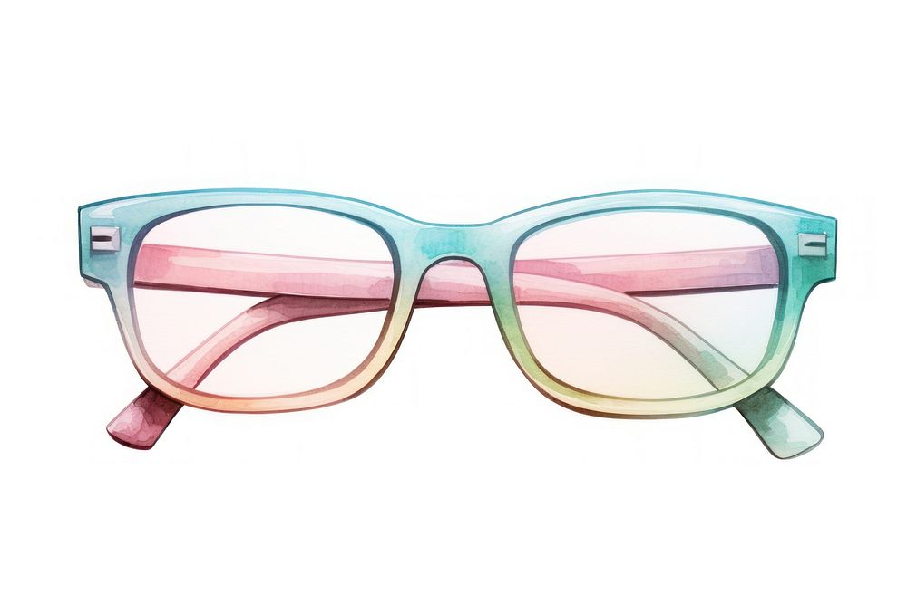 Rectangle glasses white background accessories sunglasses. AI generated Image by rawpixel.