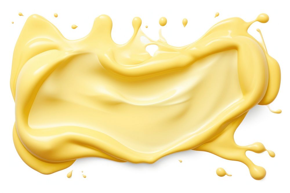 Flowing melted cheese backgrounds white background abstract. AI generated Image by rawpixel.