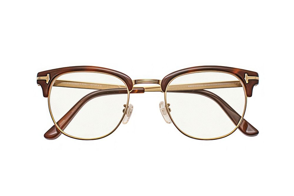 Vintage glasses brown white background accessories. AI generated Image by rawpixel.