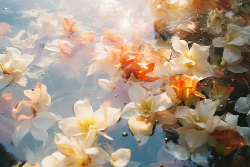 Flower petals outdoors blossom nature. 