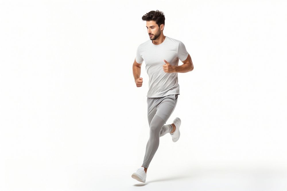 Running jogging adult exercising. AI generated Image by rawpixel.