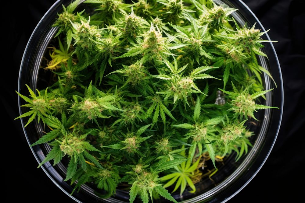 Growing marijuana plant cannabis freshness. AI generated Image by rawpixel.