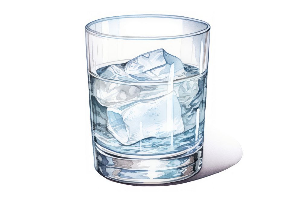 Glass ice tin white background. AI generated Image by rawpixel.