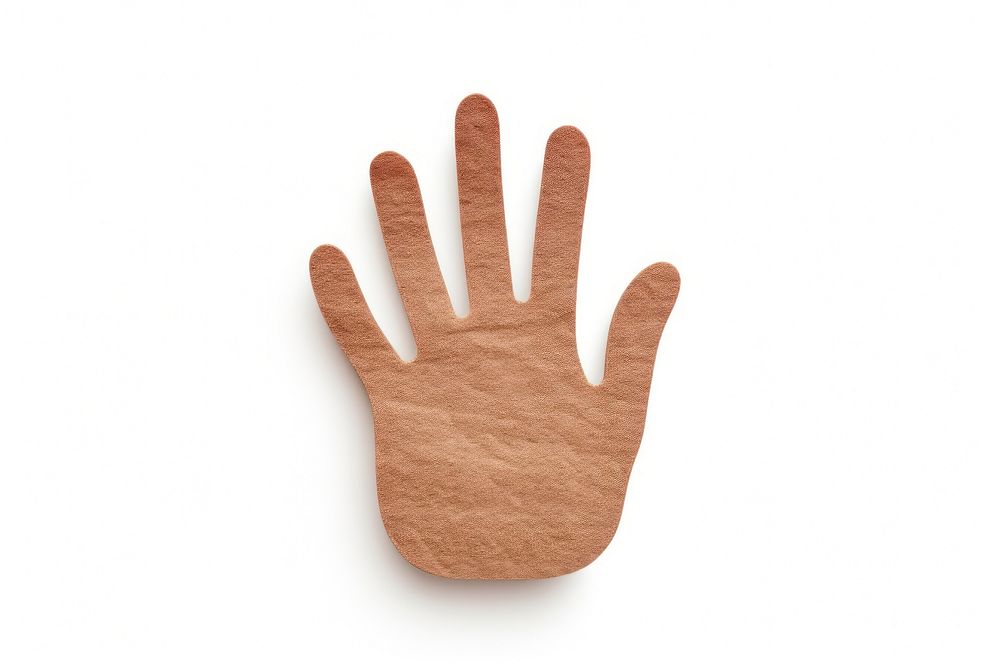 Glove hand white background sign language. AI generated Image by rawpixel.