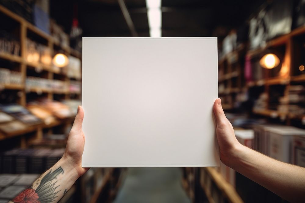 White cover holding shelf photo. 