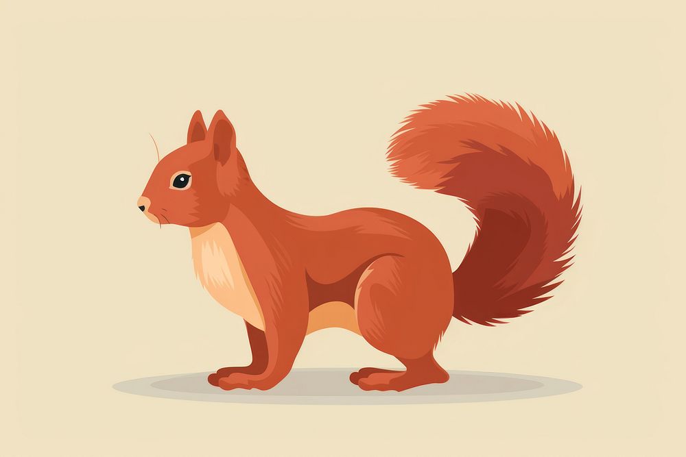 Eurasian red squirrel animal rodent mammal. AI generated Image by rawpixel.