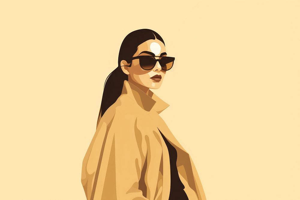 Fashion sunglasses portrait adult. AI generated Image by rawpixel.
