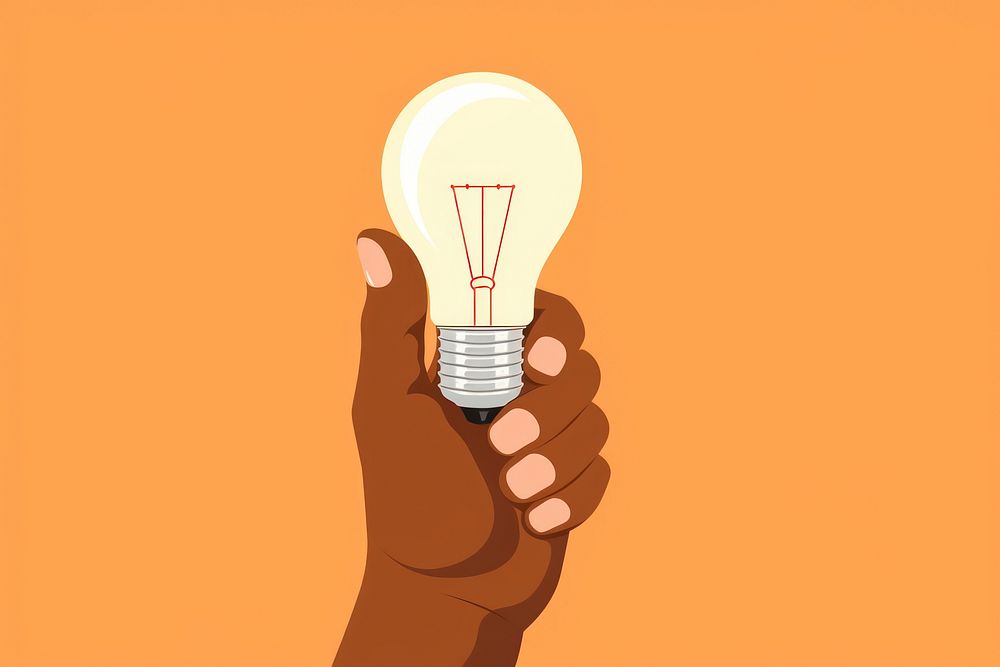 Bulb lightbulb holding hand. AI generated Image by rawpixel.