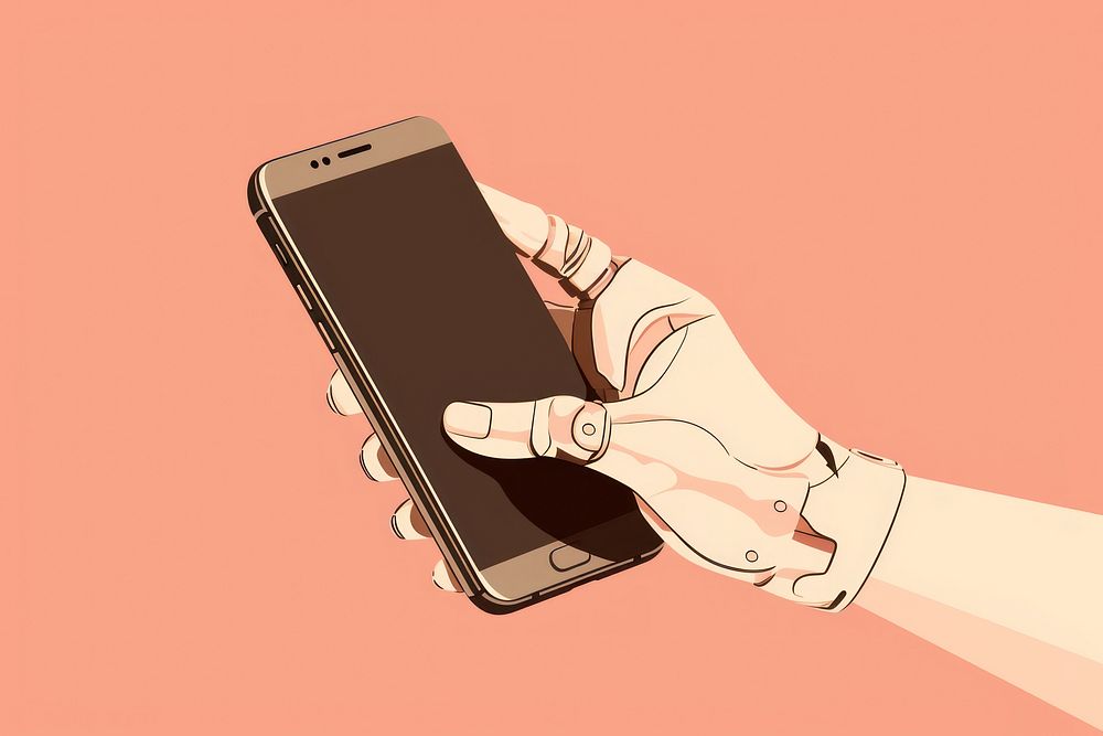 Holding phone hand portability. AI generated Image by rawpixel.