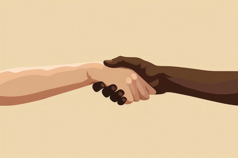 Teamwork hand handshake togetherness. AI generated Image by rawpixel.
