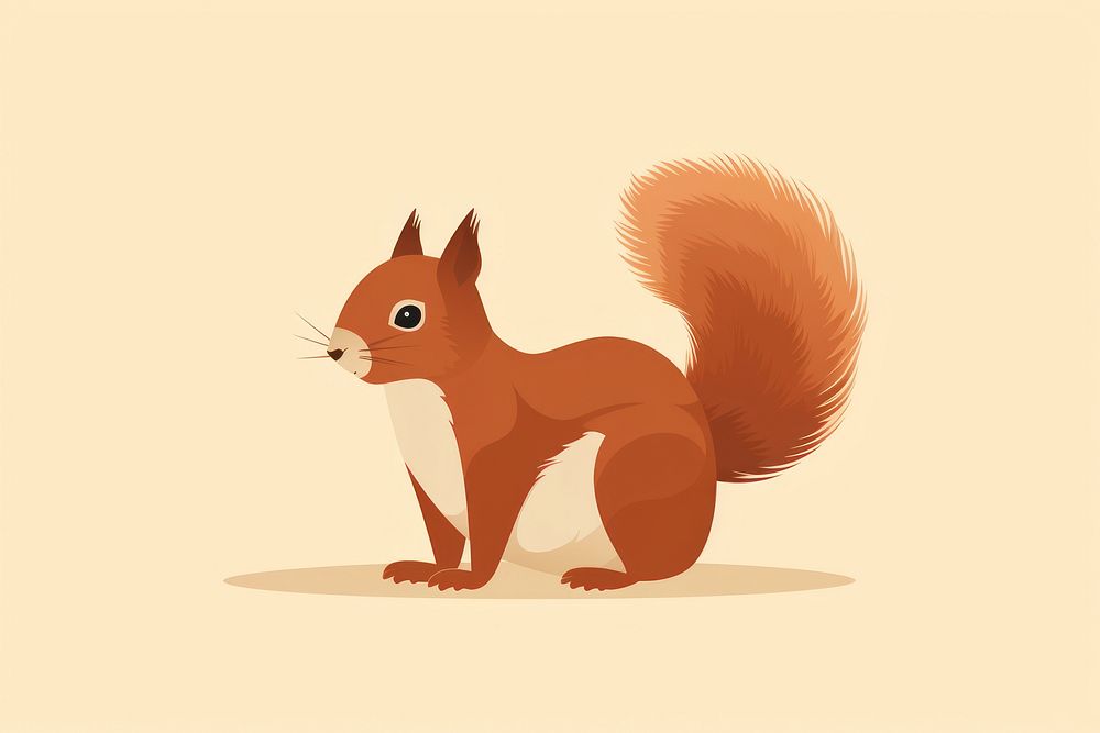 Eurasian red squirrel animal mammal rodent. AI generated Image by rawpixel.