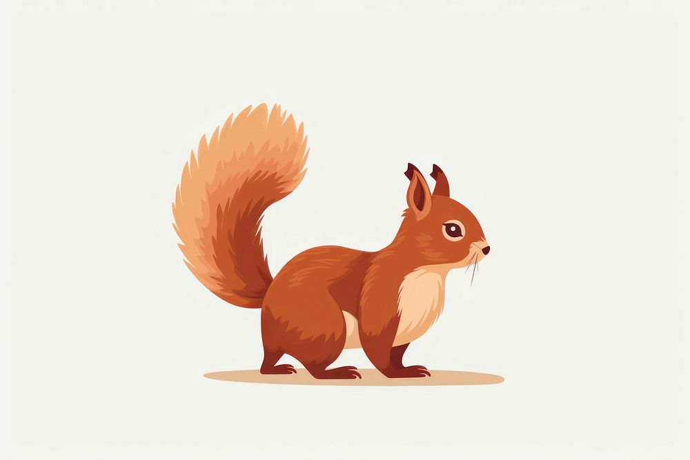 Eurasian red squirrel wildlife rodent animal. AI generated Image by rawpixel.