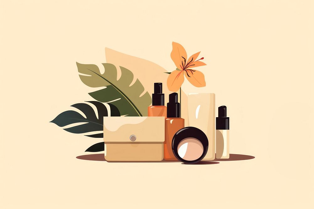 Cosmetic cosmetics bottle container. AI generated Image by rawpixel.