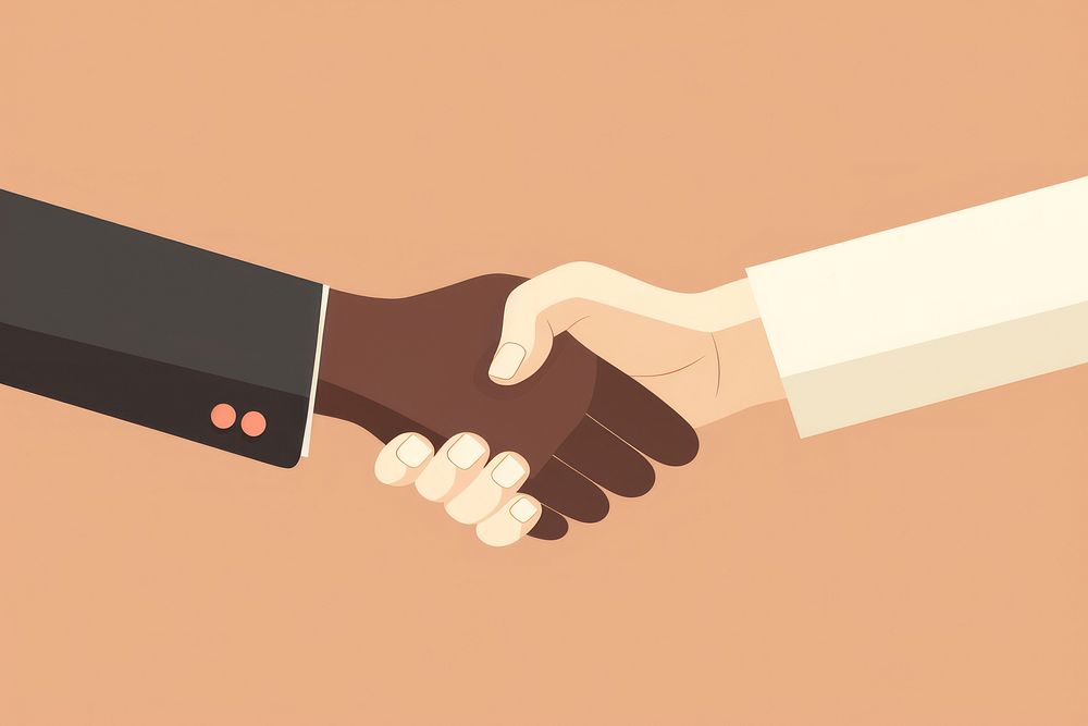Shake hands handshake medication agreement. AI generated Image by rawpixel.
