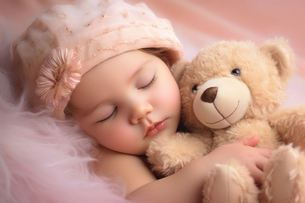 New born sleeping baby photo. AI generated Image by rawpixel.