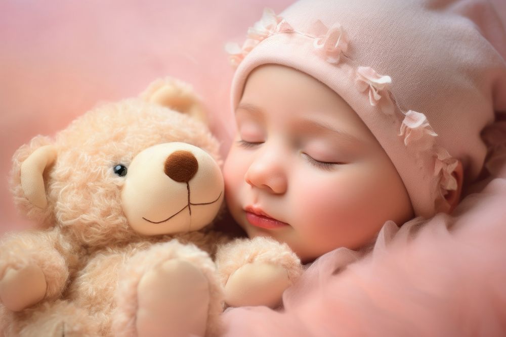 New born sleeping baby photo. AI generated Image by rawpixel.