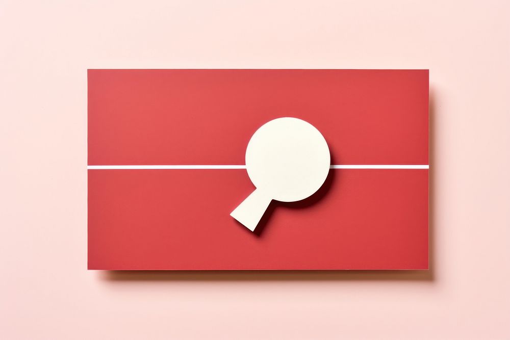 Table tennis paper text rectangle. AI generated Image by rawpixel.